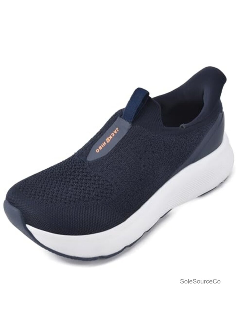 Men's Wide Toe Box Hands Free Slip On Walking Shoes with Arch Support Memory